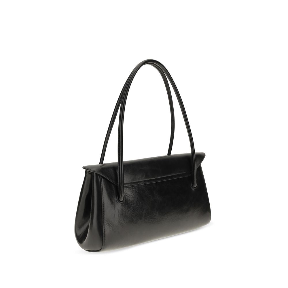 Black Calf Leather Bos Taurus Shoulder Bag