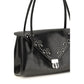 Black Calf Leather Bos Taurus Shoulder Bag