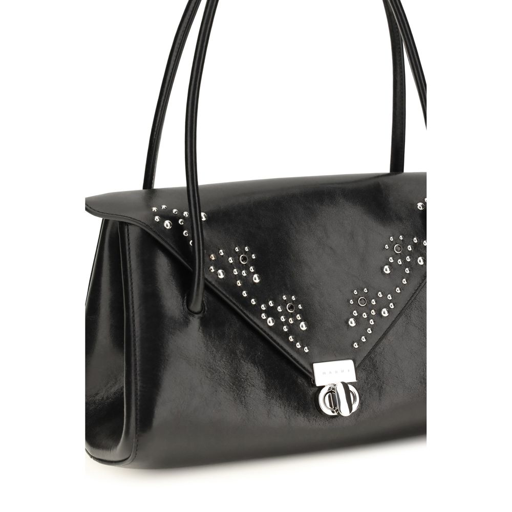 Black Calf Leather Bos Taurus Shoulder Bag