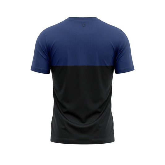 Blue Cotton Men T-Shirt
