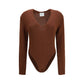 Brown Wool Oves Aries Bodysuit