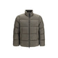 Bicolor Goose Down Full-Length Jacket
