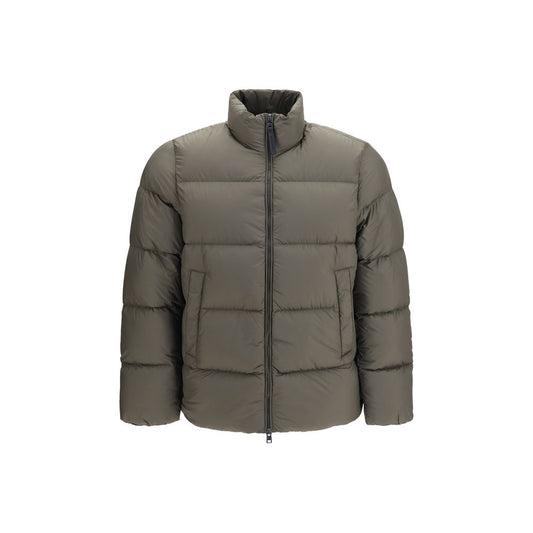Bicolor Goose Down Full-Length Jacket