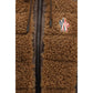Brown Polyamide Sleeveless Jacket