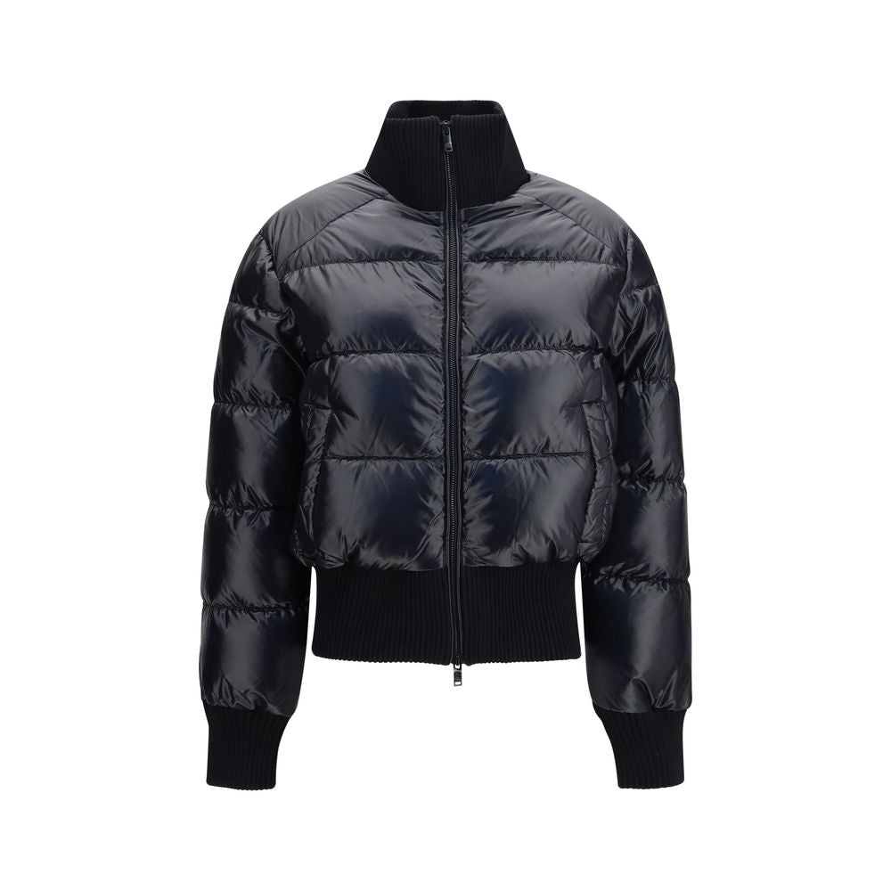 Black Nylon Full-Length Jacket
