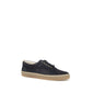 Blue Suede Leather Low Top Sneakers