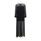 Black Viscose Casual Dress