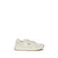 Beige Calf Leather Bos Taurus Athletic Sneakers