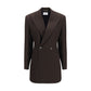 Brown Wool Oves Aries Full-Length Jacket