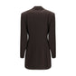 Brown Wool Oves Aries Full-Length Jacket