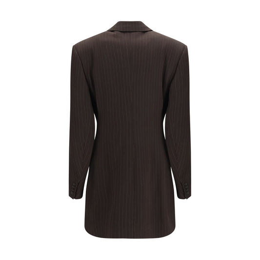 Brown Wool Oves Aries Full-Length Jacket