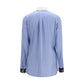 Blue Silk Dress Shirt