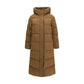 Brown Polyamide Full-Length Jacket