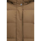 Brown Polyamide Full-Length Jacket