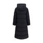 Black Polyamide Full-Length Jacket
