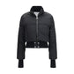 Black Polyamide Full-Length Jacket
