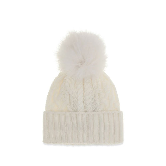 White Wool Oves Aries Beanie