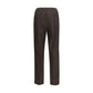 Brown Wool Oves Aries Casual Pants