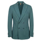 Green Viscose Men Jacket