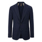 Blue Polyester Men Jacket