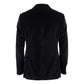 Black Cotton Men Jacket