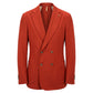 Red Polyester Men Jacket