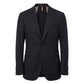 Black Polyester Men Jacket
