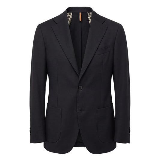 Black Polyester Men Jacket