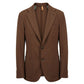 Brown Viscose Men Jacket