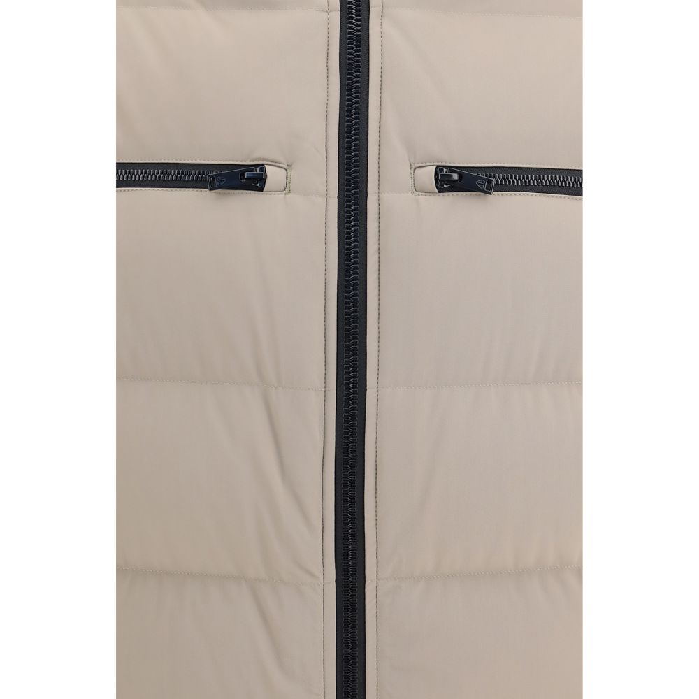 Beige Nylon Shell Jacket