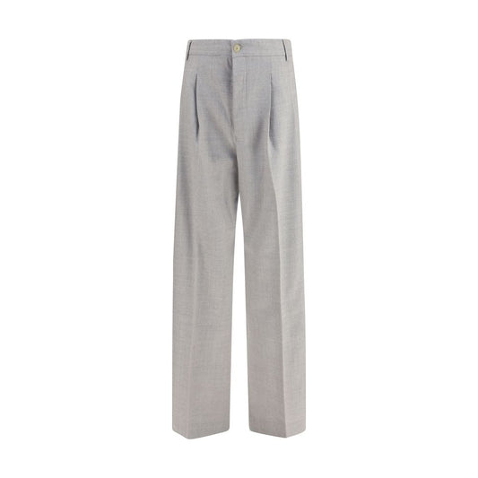Gray Wool Oves Aries Casual Pants