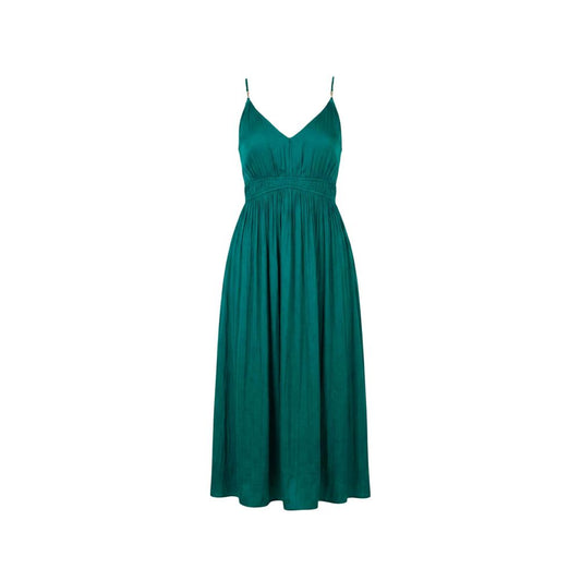 Bicolor Polyester Long Dress
