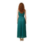 Bicolor Polyester Long Dress