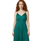 Bicolor Polyester Long Dress