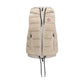 Beige Polyamide Sleeveless Jacket