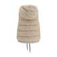 Beige Polyamide Sleeveless Jacket