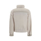 Beige Polyester Full-Length Jacket