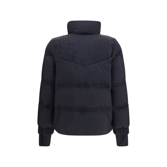 Black Polyamide Full-Length Jacket