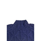 Blue Cotton Men Sweater