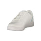 White Polyurethane Women Sneaker
