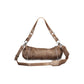 Brown Polyurethane Women Bag