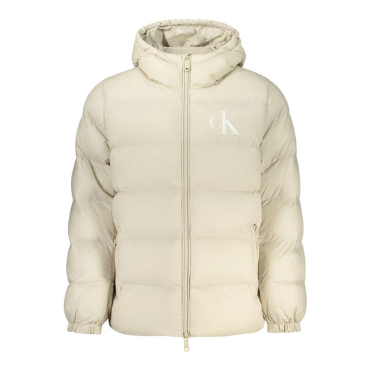 Beige Nylon Men's Jacket