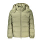 Green Nylon Full-Length Jacket