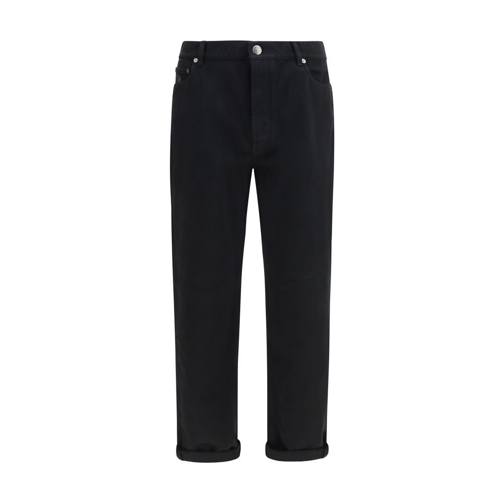 Black Cotton Jeans Denim