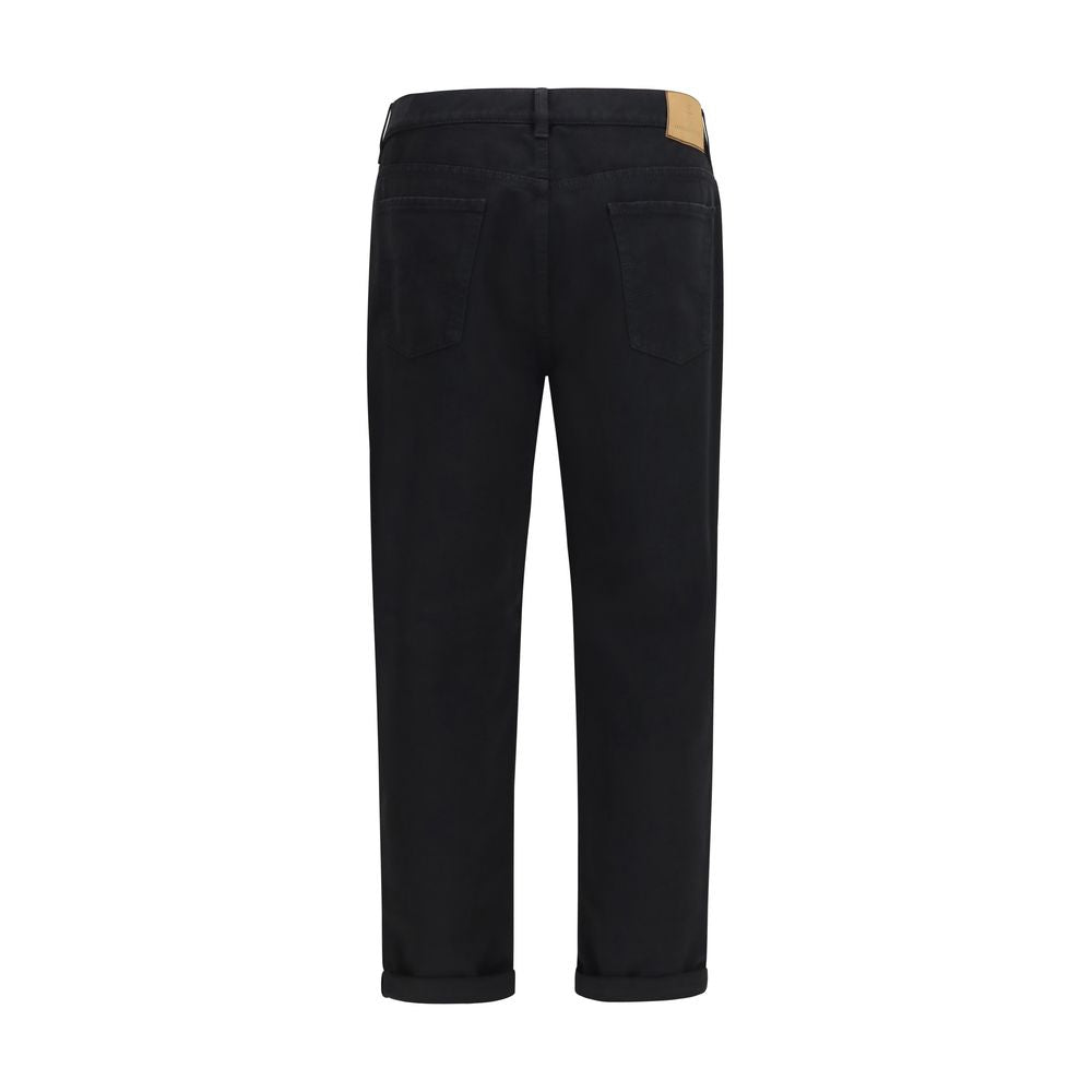 Black Cotton Jeans Denim