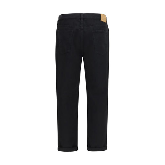 Black Cotton Jeans Denim