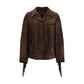 Brown Suede Leather Leather Jacket