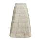 Beige Nylon Midi Skirt
