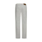 White Cotton Casual Pants