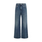 Blue Cotton Relaxed Fit Jeans